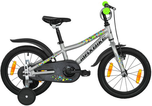 dětské kolo Maxbike 16" šedá