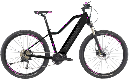 Maxbike elektrokolo dámské horské Torvi černoRůž  17,5 Ah/18"