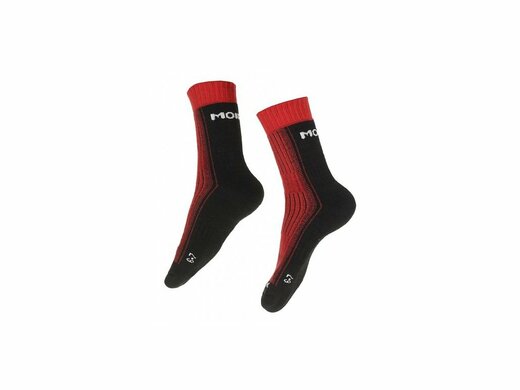 zimní ponožky Moira Trek černo-červené vel. 6-7