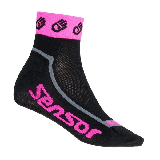 ponožky SENSOR RACE LITE- černo-růžové vel. 35-38