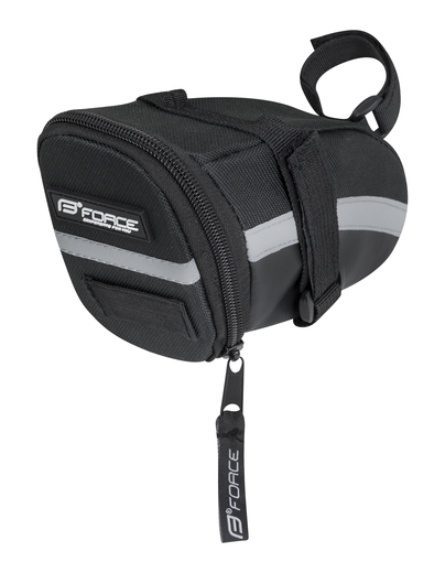 brašna pod sedlo FORCE MID suchý zip, černá M