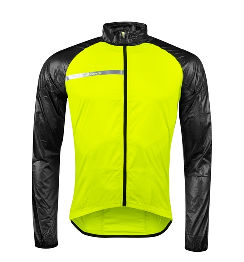 bunda FORCE WINDPRO neprofuk, fluo-černá XXL -menší