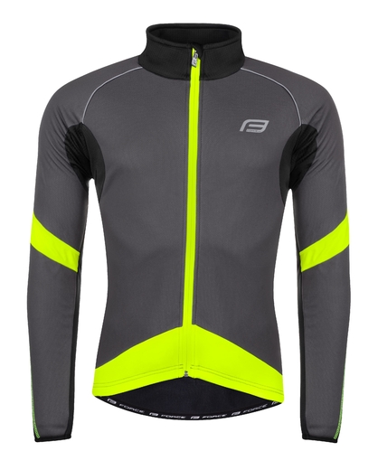 bunda F X70 windster zimní, šedo-černo-fluo