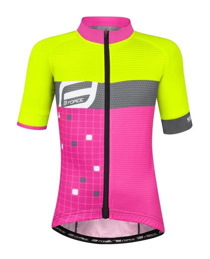 dětský dres Force - žluto-růžový