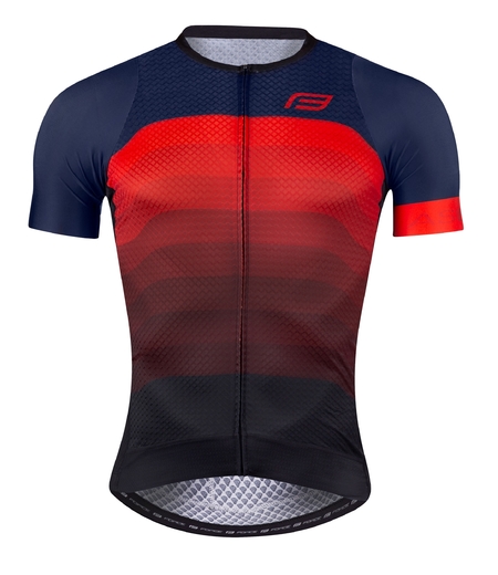 dres F ASCENT, krátký rukáv,modro-červený