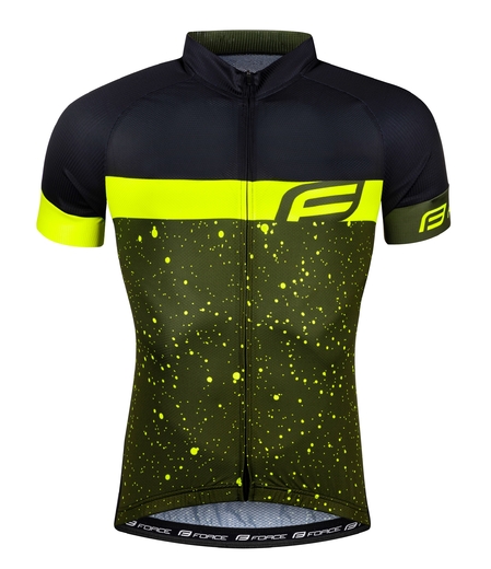 dres FORCE SPRAY krátký rukáv, army-fluo