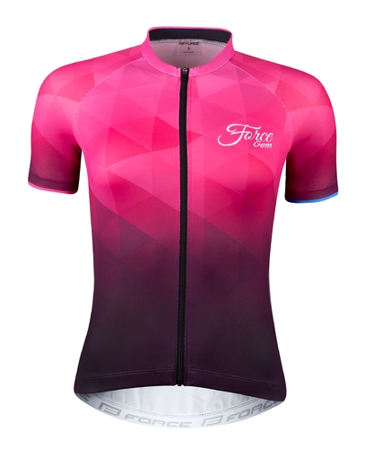 dres FORCE GEM LADY kr. rukáv, růžový  velikost