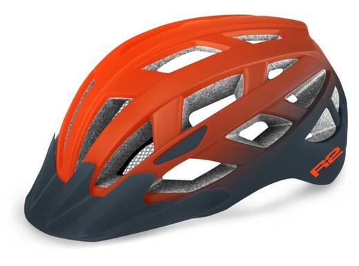 cyklo přilba R2 Lumen Matt orange /black