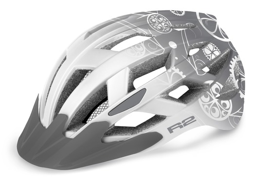 CYKLISTICKÁ HELMA R2 LUMEN JUNIOR ATH20N bílo šedá S
