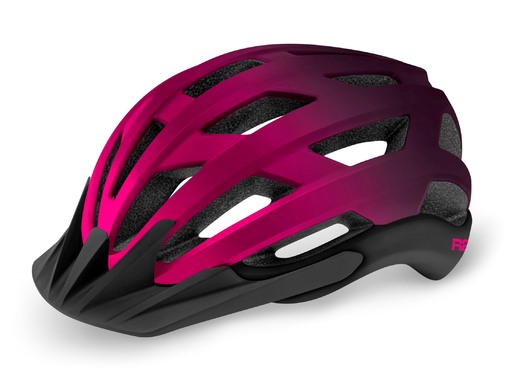 CYKLISTICKÁ HELMA R2 EXPLORER černá/růžová