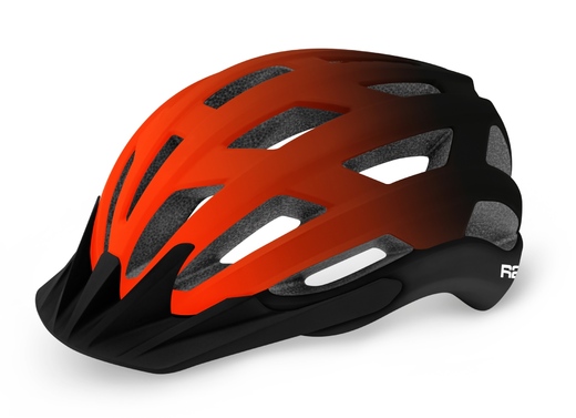 CYKLISTICKÁ HELMA R2 EXPLORER černá/oranžová mat.
