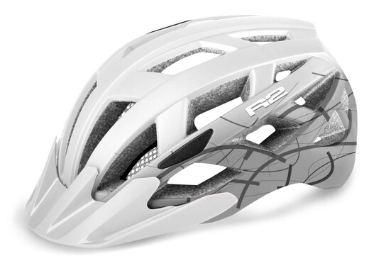 cyklo přilba R2 Lumen Mat.celá bílá bez potisku