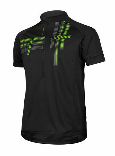 pánský cyklistický dres Etape Freetime, černá/zelená 4XL