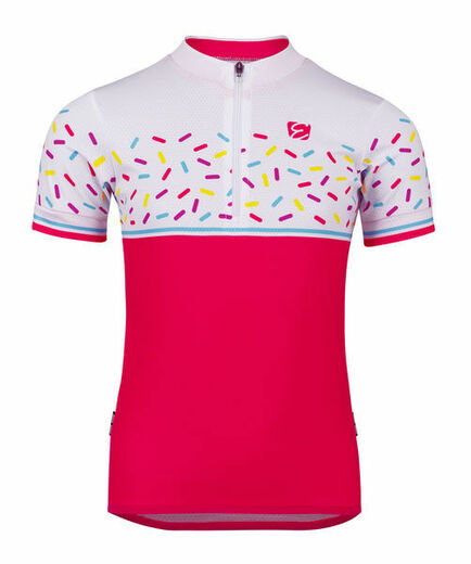 dětský cyklistický dres Etape Rio, růžová/bílá