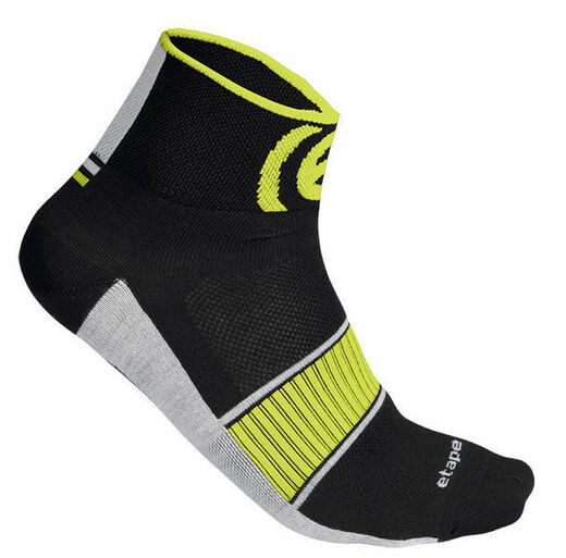 sportovní ponožky Etape Sox, černo-bílo-žluté