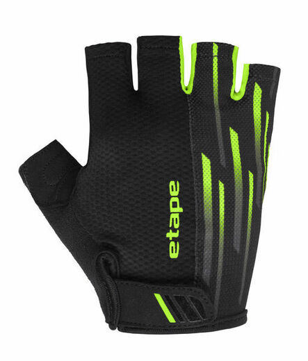 cyklistické rukavice Etape Speed, černá|zelená