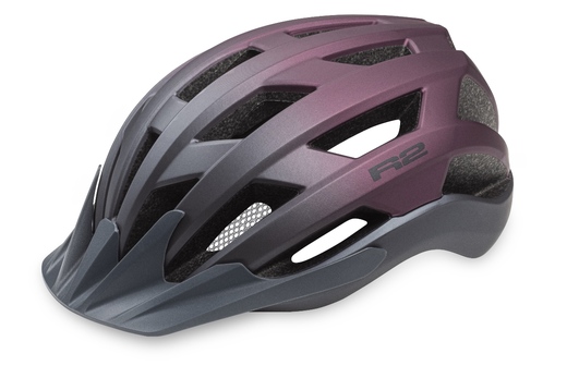 CYKLISTICKÁ HELMA R2 EXPLORER matná fialovo šedá