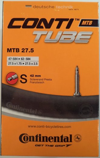 duše Continental 27,5" x 1.75-2.5 galuskový, úzký ventil light