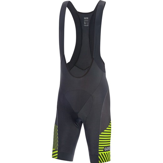 GORE C3 Bib Shorts+-black/citrus green