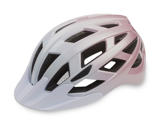 CYKLISTICKÁ HELMA R2 LUMEN junior lesklá rúž/bílá