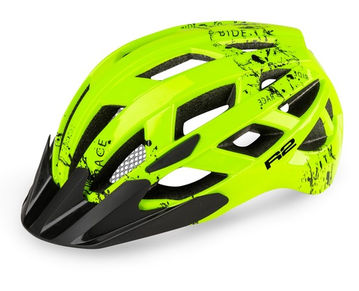 CYKLISTICKÁ HELMA R2 LUMEN JUNIOR neon žlutá