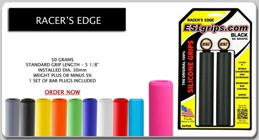 ESI grips  Gripy Racer's Edge, 50g šedá