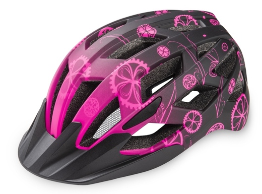 CYKLISTICKÁ HELMA R2 LUMEN JUNIOR růžová/černá mat