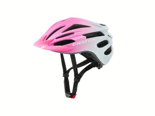 Dětská helma CRATONI Pacer Jr.růžová/bílá