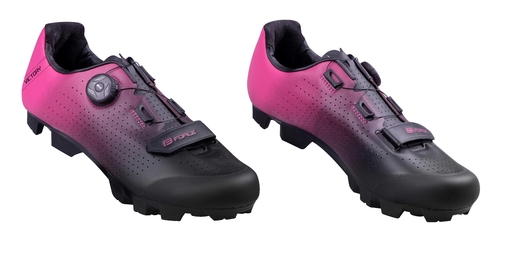 tretry FORCE MTB VICTORY LADY, černo-růžové vel.39
